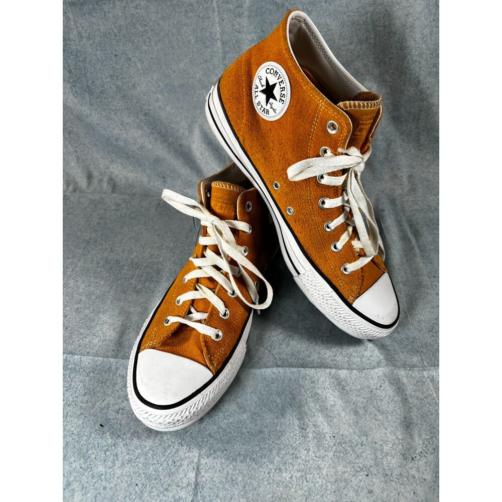 Converse Cons Chuck Taylor All Star Pro Suede Mid Sunflower Gold A04602C Men 10.